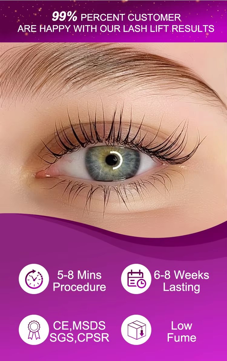 Lash Lift Kit Eyelash Perm Kit Professional Eyelash Lash Curling Semi-Permanent Curling Perming Suitable for Salon