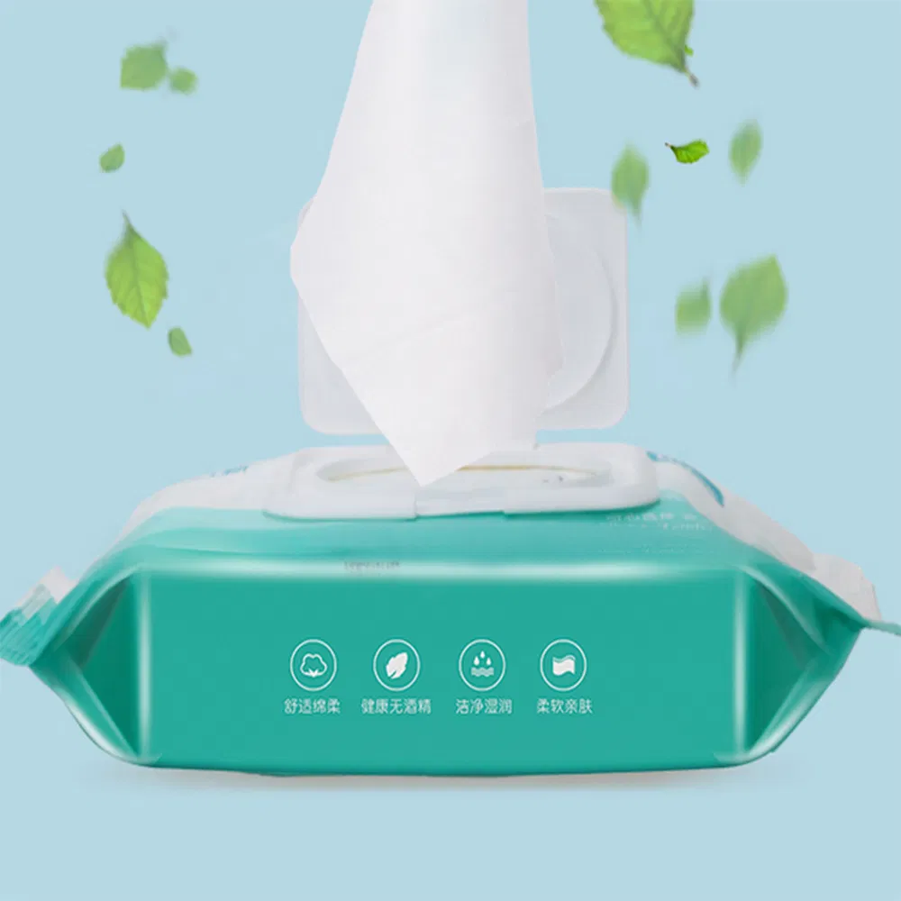 Tender Gentle Natural Genial Durable Lint Free Spunlace Nonwoven Viscose Wet Wipes
