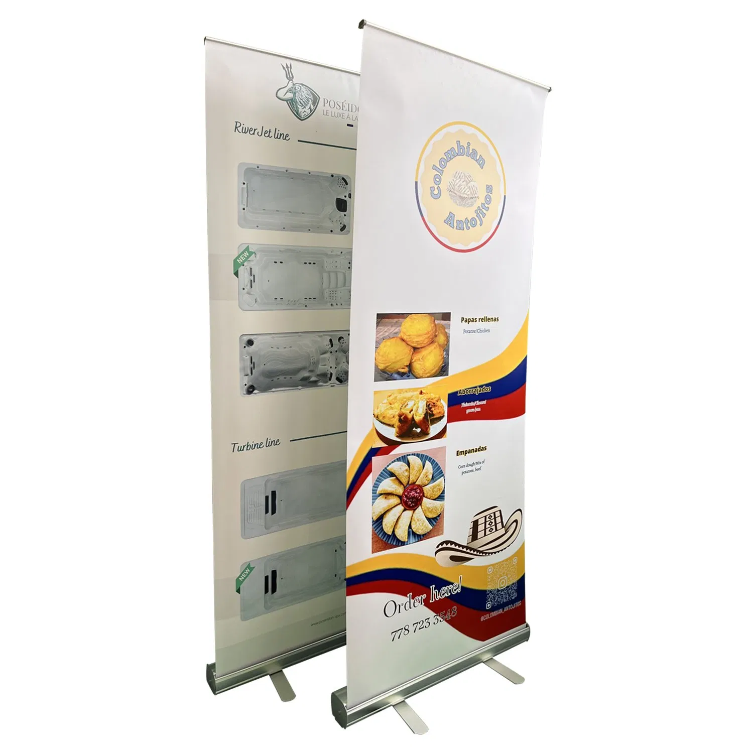 33X81 Retractable Banner Stand + Printing Roll Pop up Trade Show Sign Display