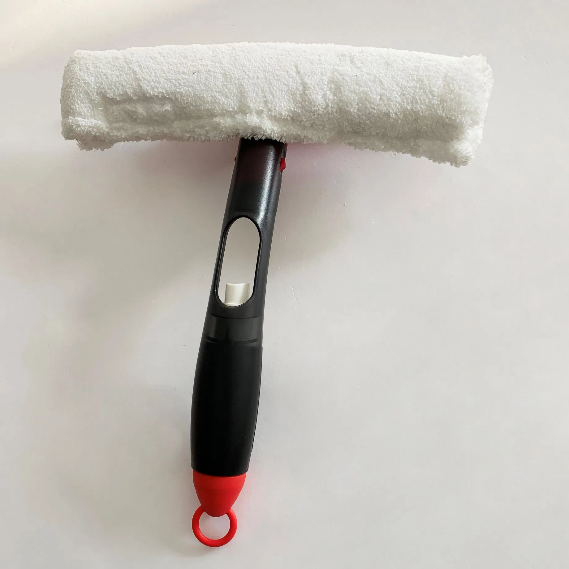 Spray Window Squeegee with ABS Plastic Parts ABS Water Tank and Double Sided Head Aluminium Holder with Rubber and Microfibre Pad for All Glass Cleaning