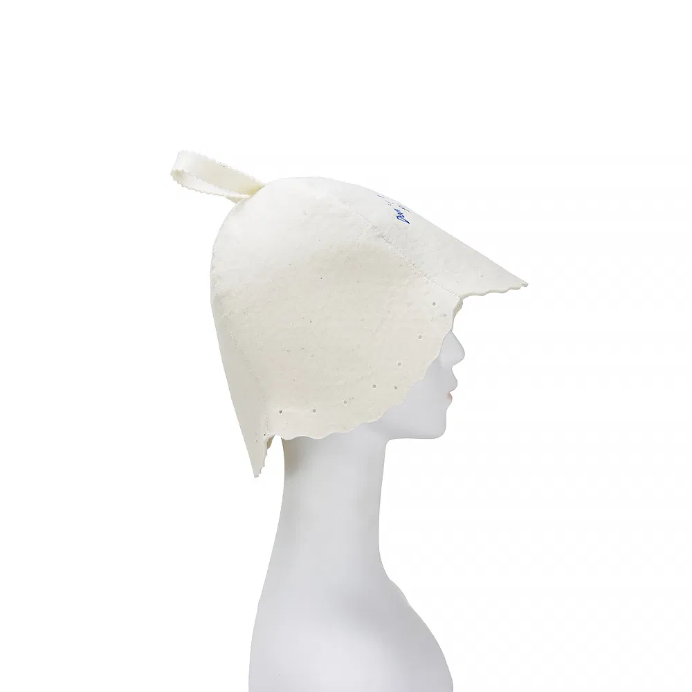 Wool Felt Sauna Cap Russian Banya Cap Unisex Sauna Hat for Steam Bath Sauna Accessories