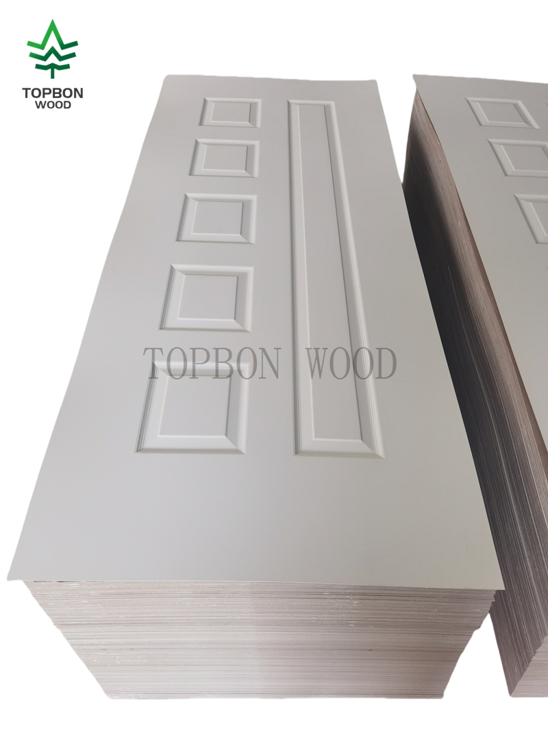 2 Panel White Primed Skin Interior Style Doors Wood MDF Modern Molded