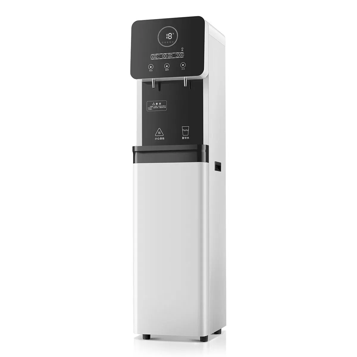 Hot Cold Vertical Water Dispenser Water Filter Purifier with 5 Stages RO Filtration