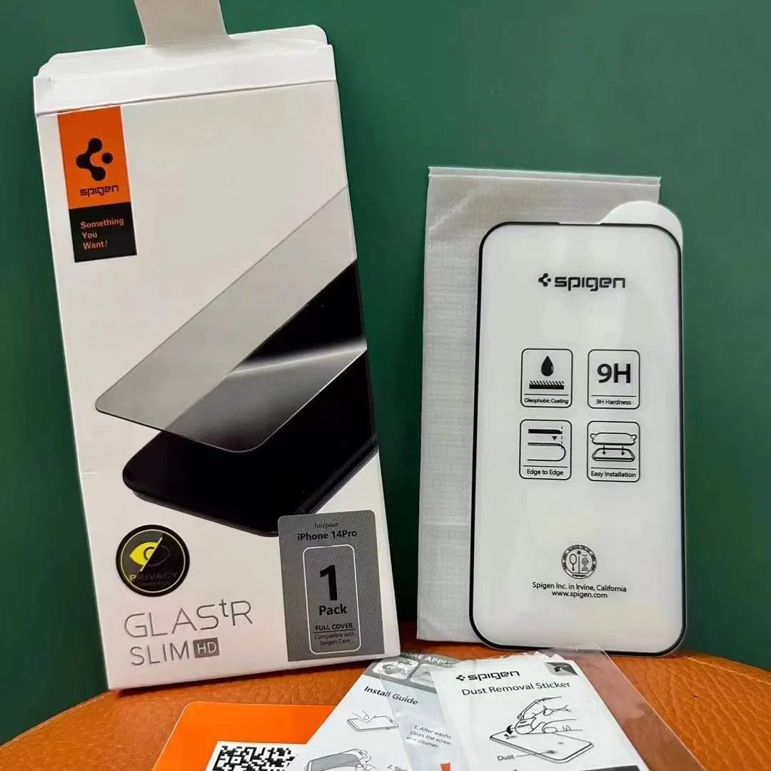 Tempered Glass Spigen Film Artifact iPhone 12 13 15 16 17 14 Promax Anti-Peeping Film Artifact Spi Gen HD Screen Protector