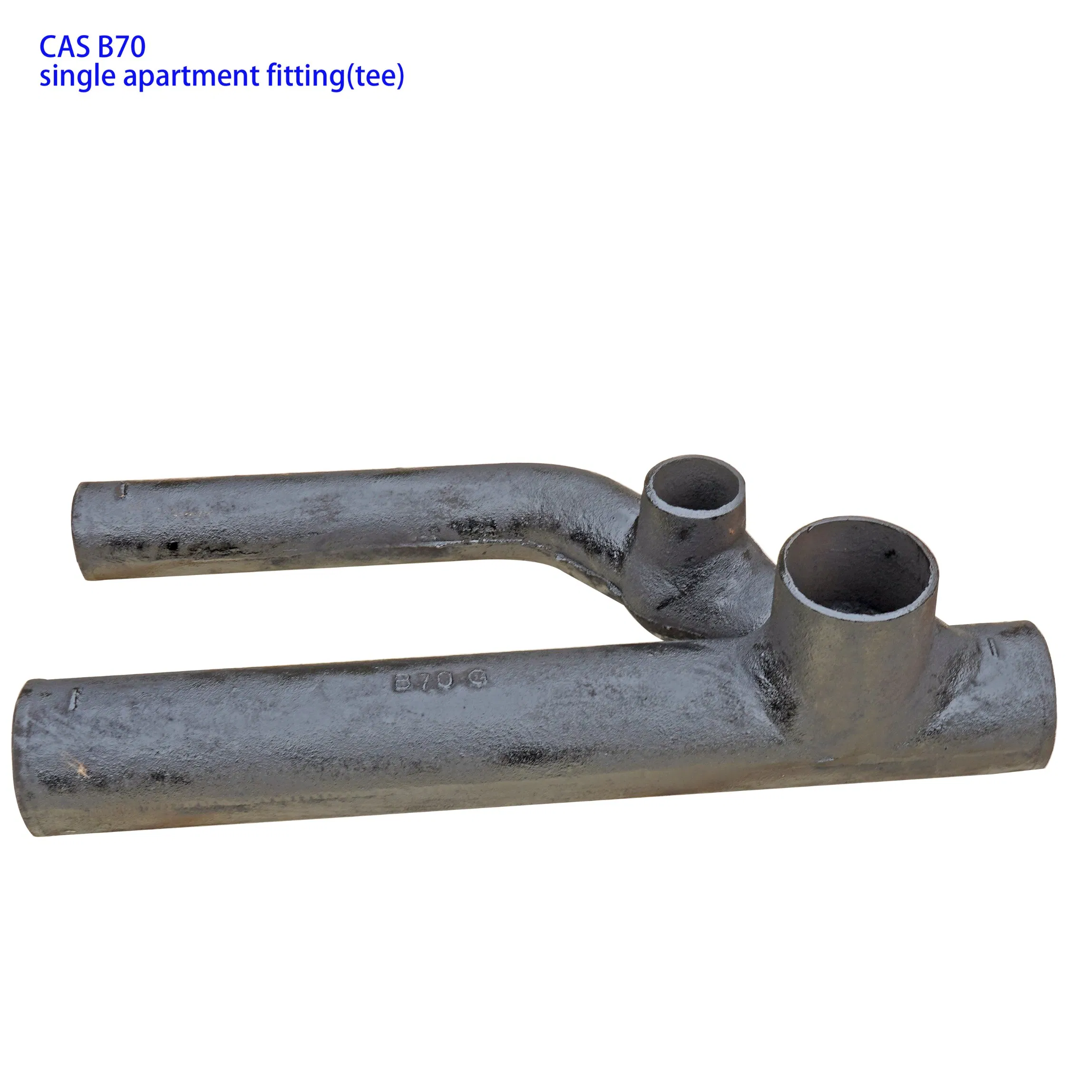black color bituminous paints CAS B70 single apartment fitting (tee)