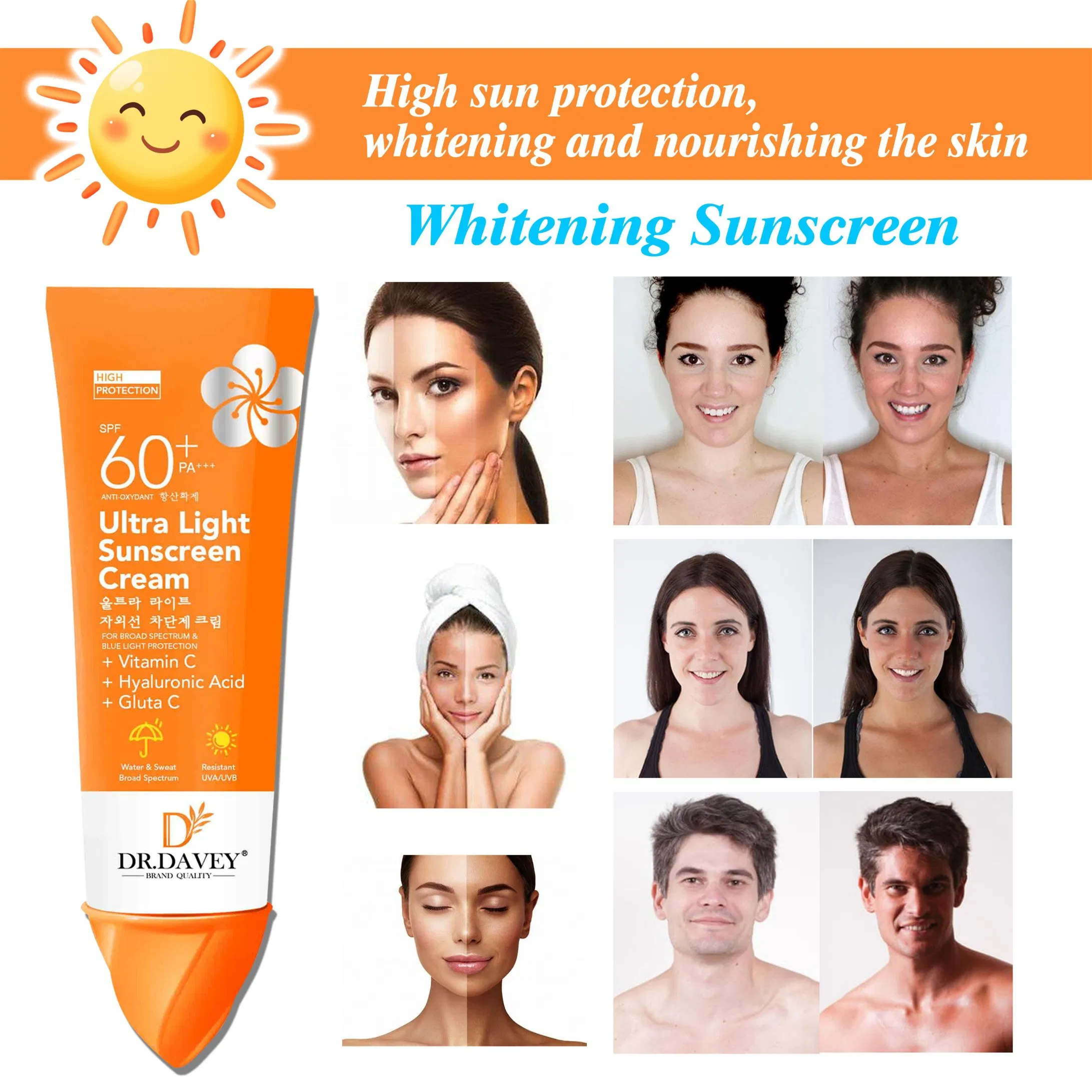 Dr. Davey Fast Whitening Sun Protection Cream SPF 90 Sunscreen