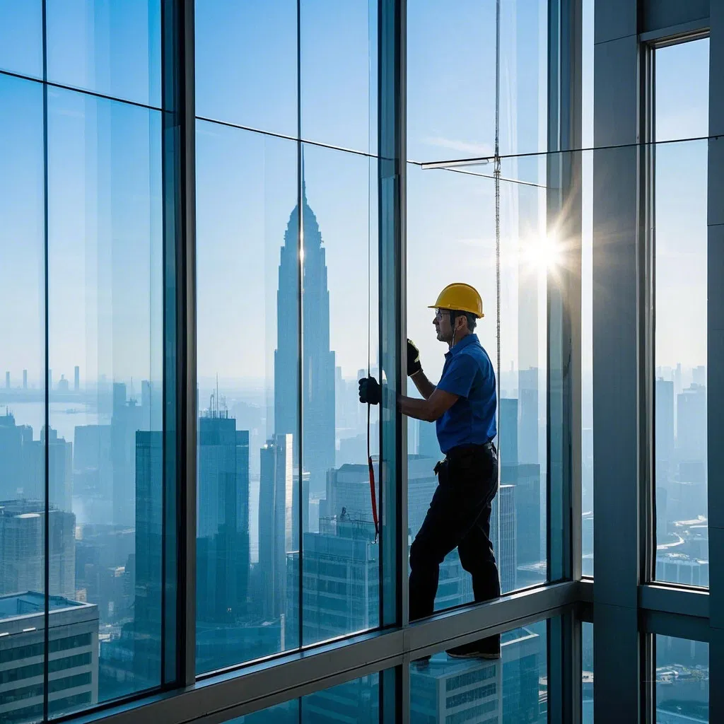 Glass Office Building Exterior Building Semi-Hidden Frame Aluminum Alloy Glass Curtain Wall