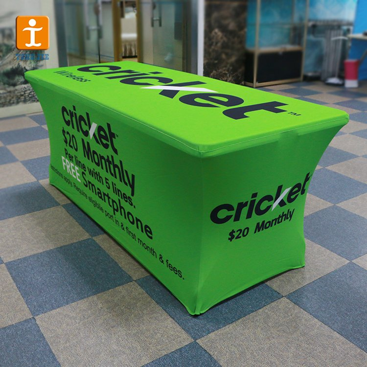 Event Exhibition Trade Show Custom 6FT Stretch Table Cloth with Logo