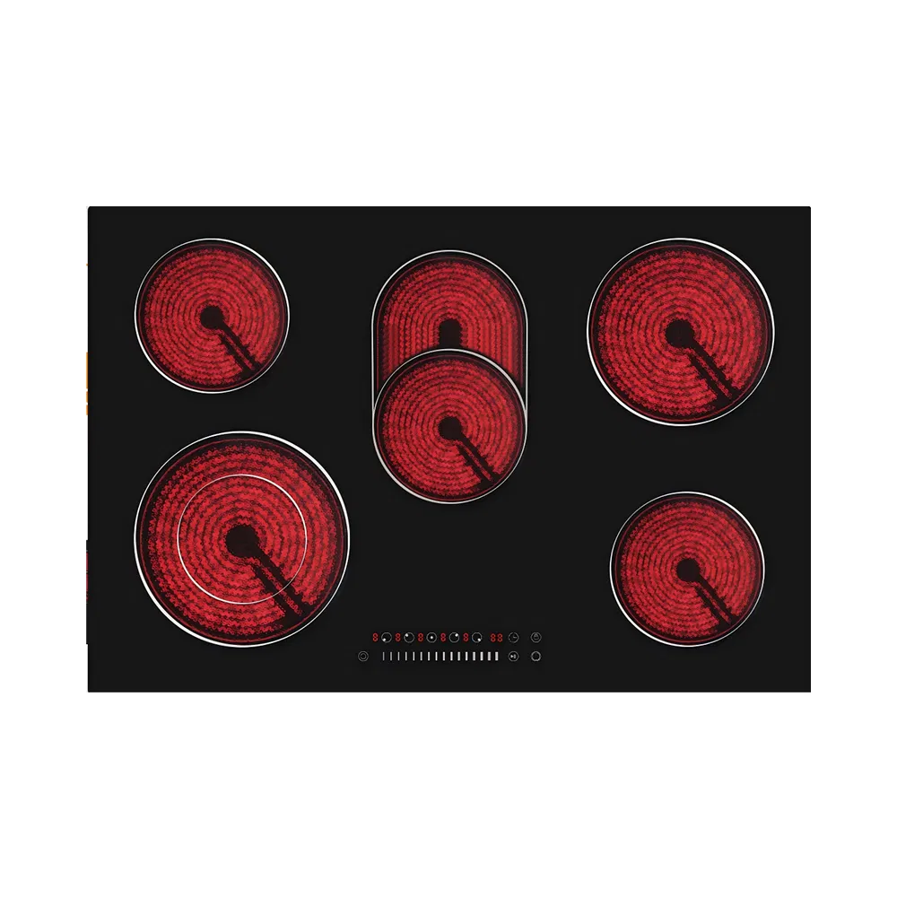 8400W 5 Stove Hob Plates Ceramic Hob Induction Cooker for Home Appliance