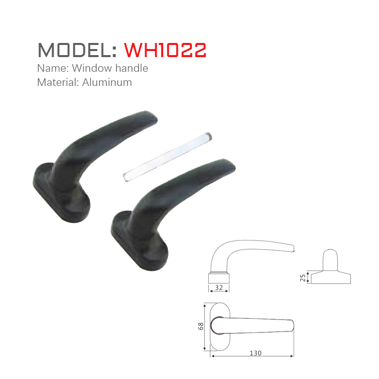 Window Handle Stainless Steel Casement UPVC Door Window Handle Assemble