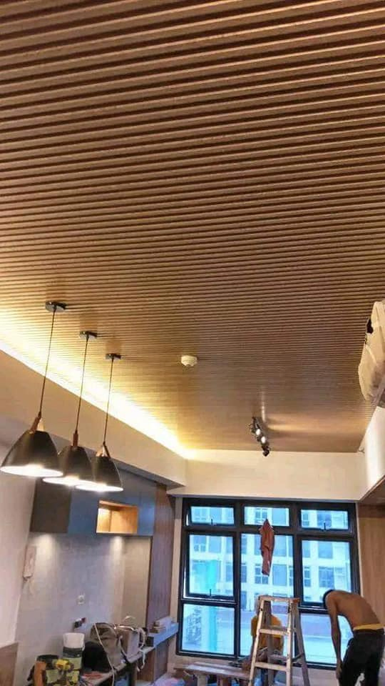 Indoor WPC Ceiling Panel Wood Plastic Composite Cladding