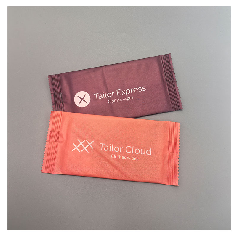 Custom Individually Wrapped Wet Wipes Tissue Single Piece Pack for Restaurant Hand Refreshing Restaurant Non-Woven Cleansing Wet Wipes with Logo