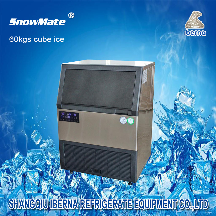 Undercounter 60kgs Cube Ice Maker for Food Processing Use