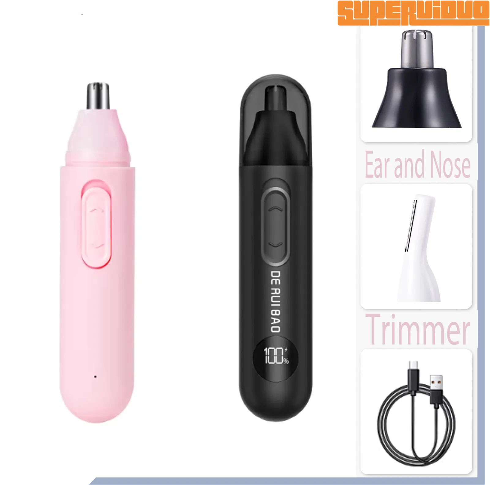 Matte Anti-Fingerprint Texture Body Nose Hair Trimmer
