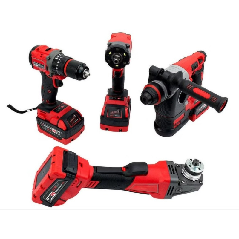 Cisivis Hot Selling 4-in-1 Cordless Drill Wrench Power Tool Set with 4 Batteries Power Tool Cordless Power Tool Wholesale