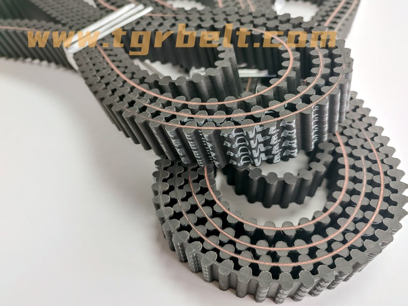 Double Sided Rubber Toothed Belt Industrial Cogged Timing Belt for Engine Driving