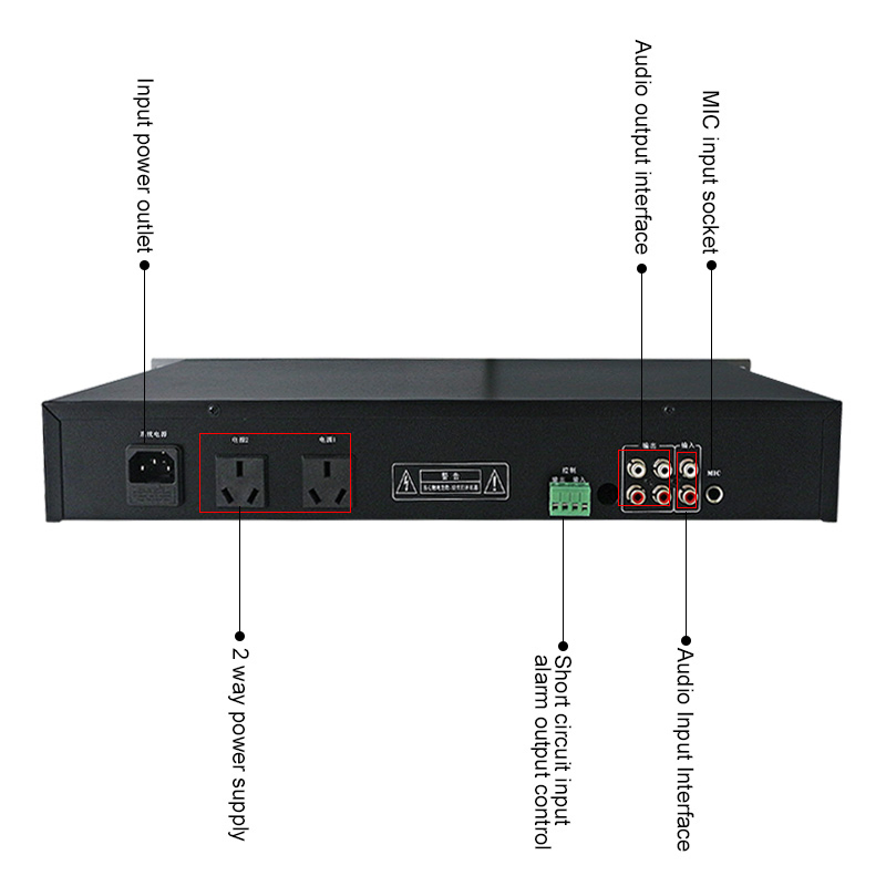 PA 4G Broadcasting Equipment Digital Timing Player for School Supermarket