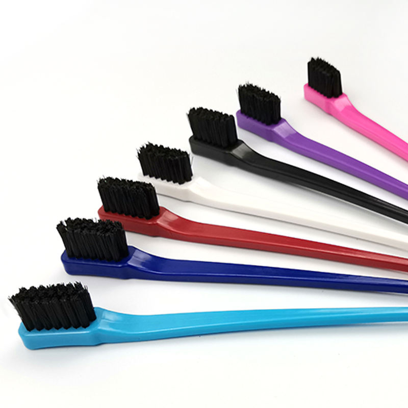 2020 New Disposable Plastic Dual Edge Control Beauty Care Small Comb and Eyebrow Brush