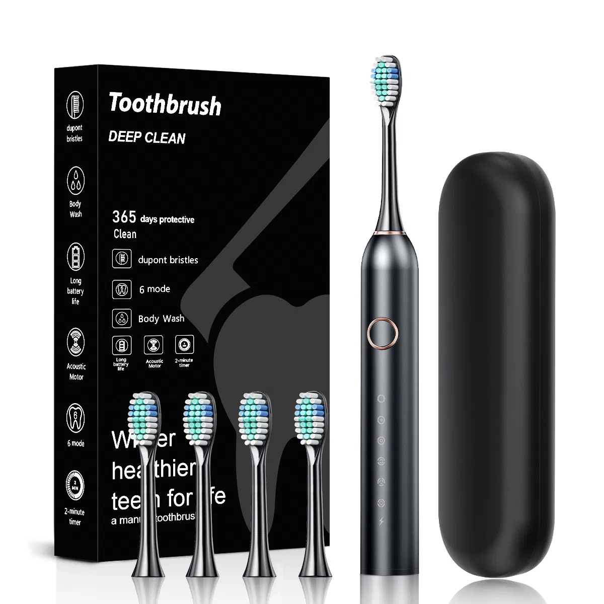 Electric Toothbrush Powerful Cleaning Rechargeable Toothbrush
