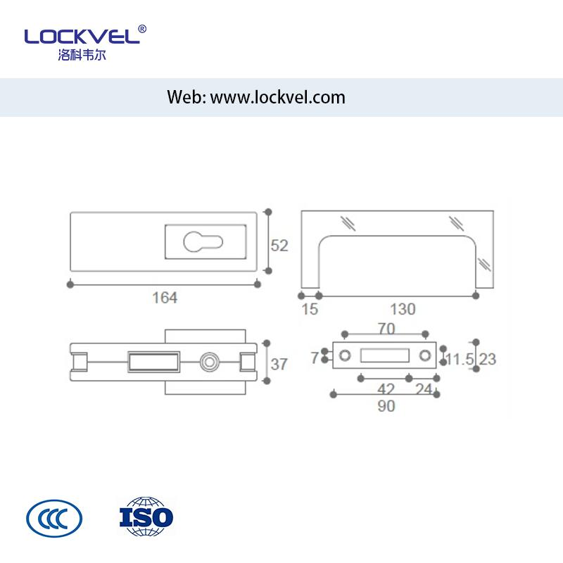 Patch Lock for Glass Door