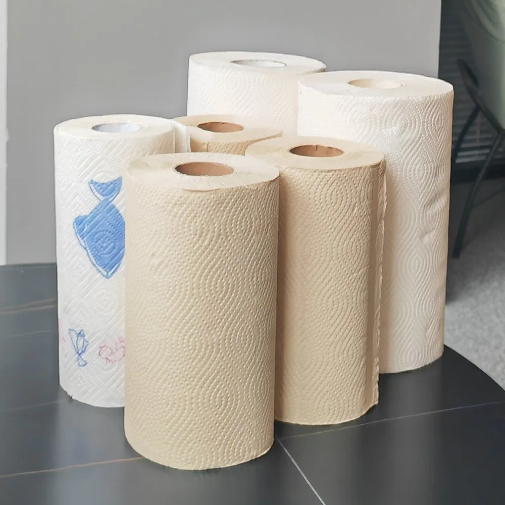 Customized Paper Higienico Bamboo Kitchen Towel Roll