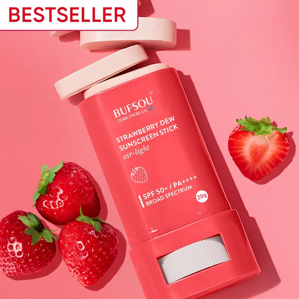 Private Label PA++++ UV Protection Sunblock Cream Non-Greasy Strawberry Matte Sun Stick SPF 50 Sunscreen