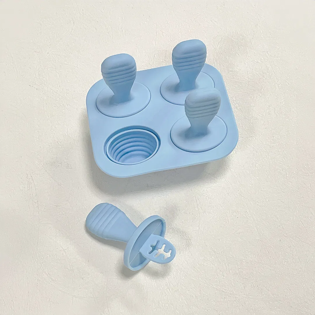 New Ice Cream Mold Baby Food Box Silicone Ice Grid Ice Cream Stick Mold DIY Children's Homemade Ice Cream Mold