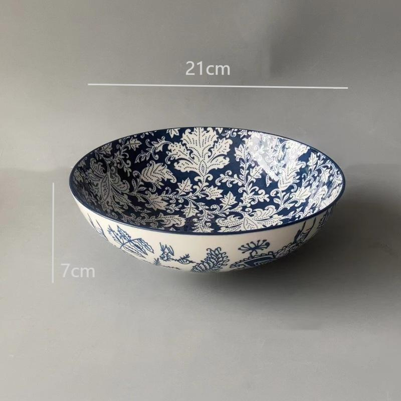 8.2"Soup Bowl Food Salad Pad Printing Porcelware Ceramics Tableware