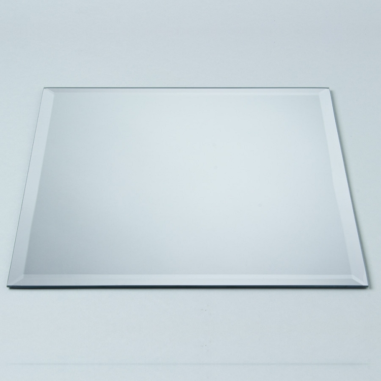 5 X 12 Inch Rectangular Mirror Plate, 3mm Thick with Beveled Edge, 3 PCS