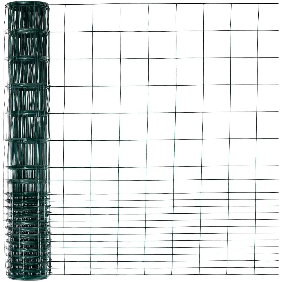 Durable Green PVC Coated Pet Fence with Tighter Bottom for Garden Security