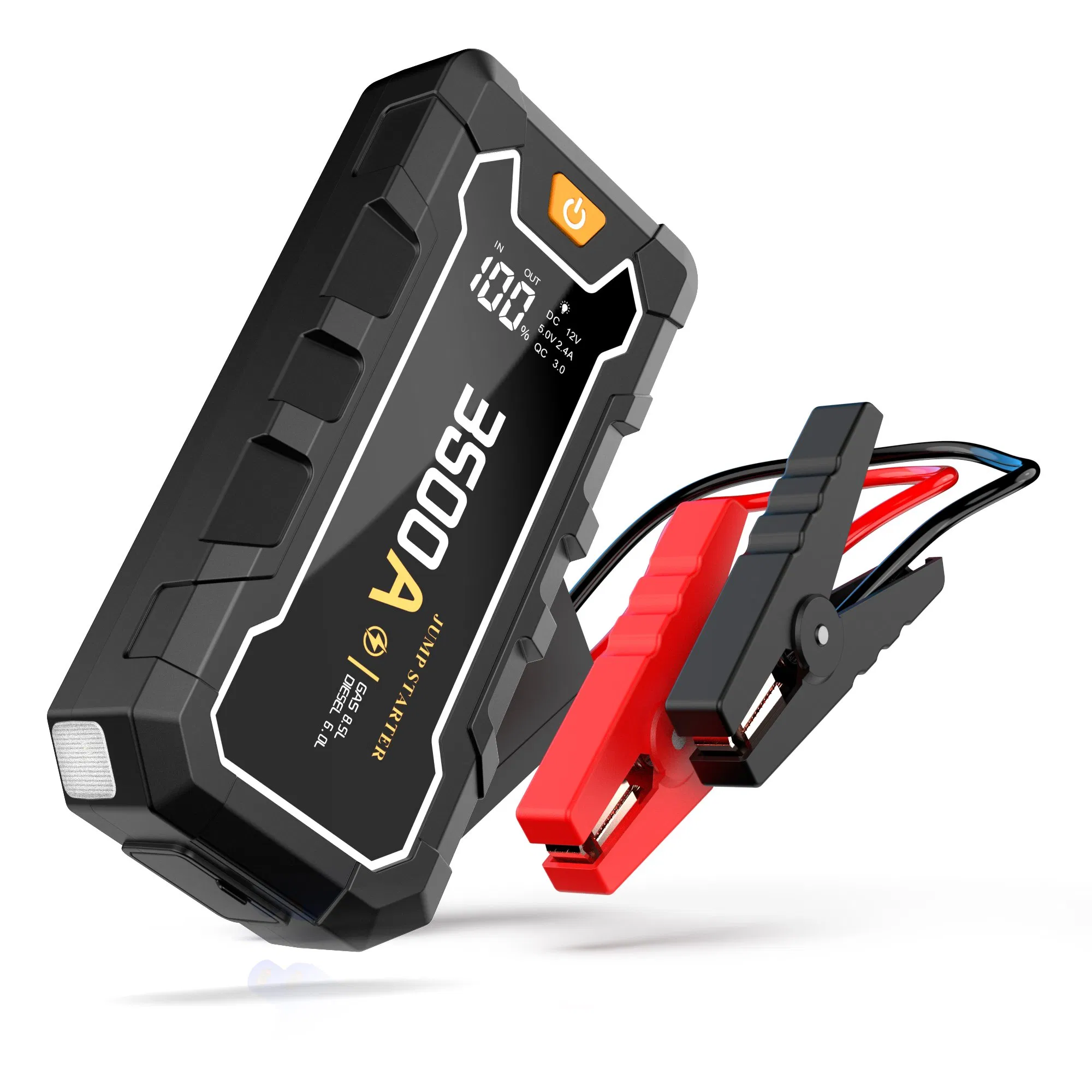 12V Car Jump Starter Power Bank with 2000A Peak Current