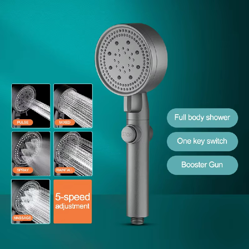 One-Touch Handheld Shower Head for Effortless Bathroom Upgrades