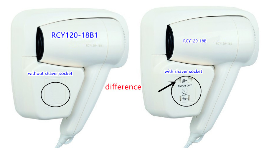 1200W Hot Sale Popular New Style Wall Mount Hotel Body and Hair Dryer 10%off