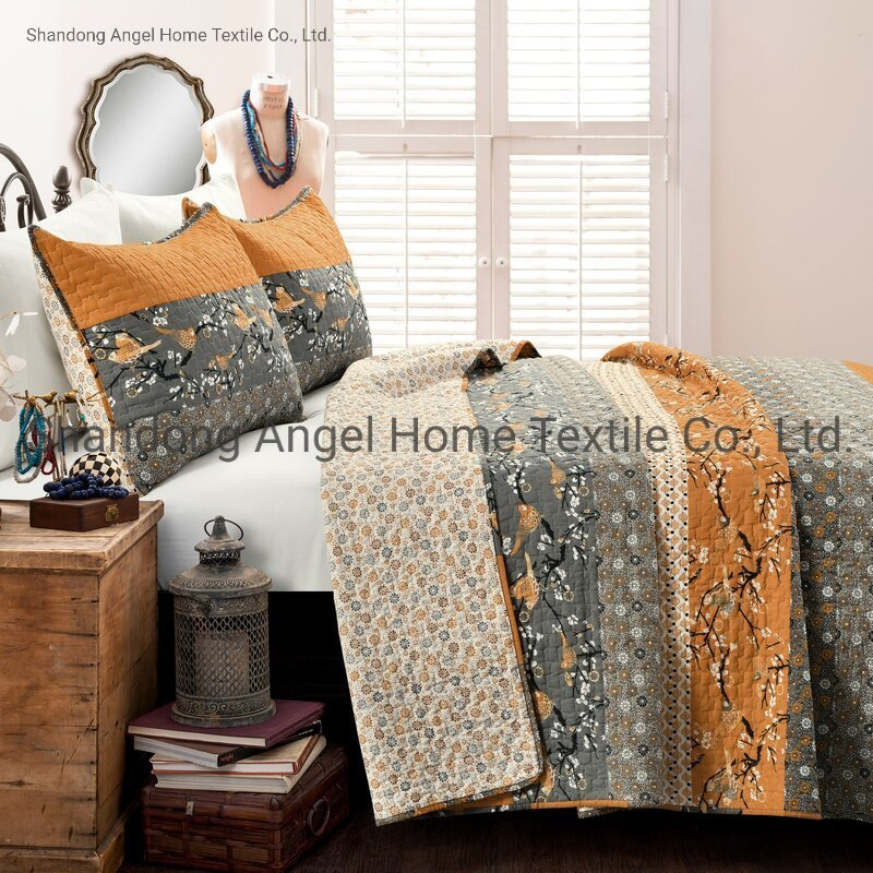 Hot Sale Reversible Colored Quilt Set
