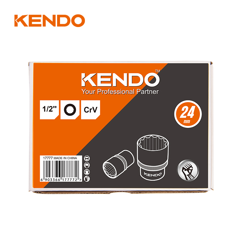 Головка торцевая 1/2" 12-гранная Kendo