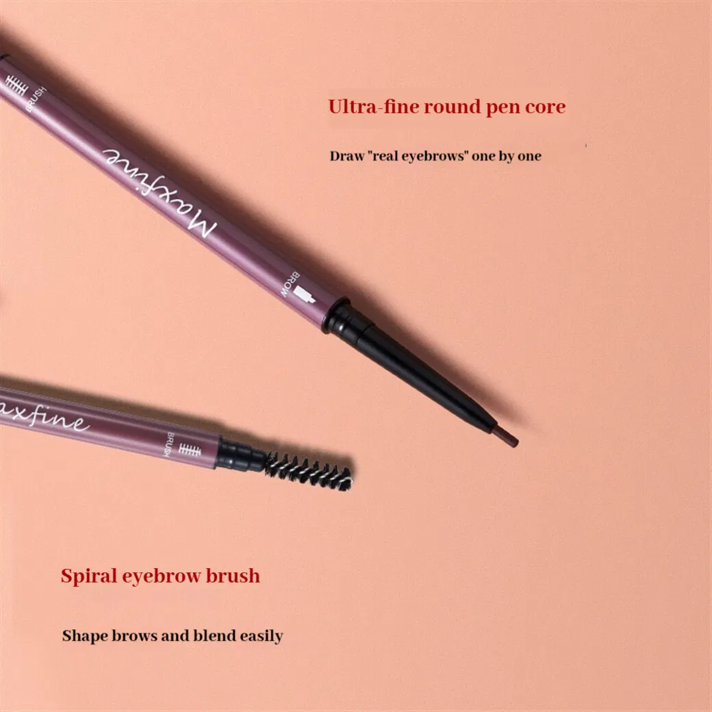 Eyebrow Pencil Double Tip with Fine Point and Blending Spoolie for Perfect Brows