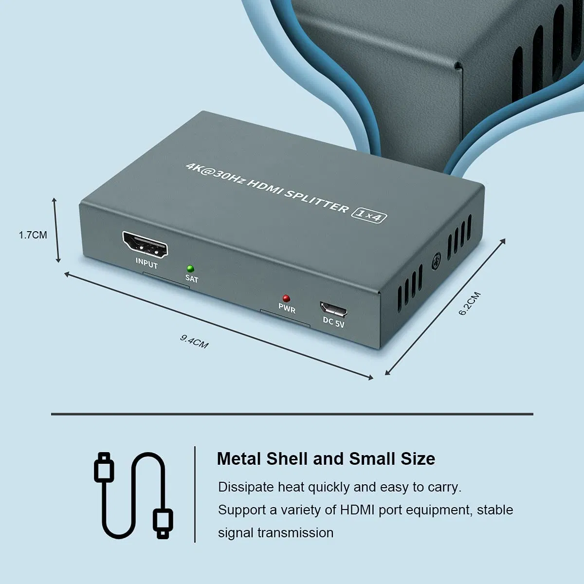 KVM-переключатель HDMI 2 порта с 4 USB, для 2 компьютеров