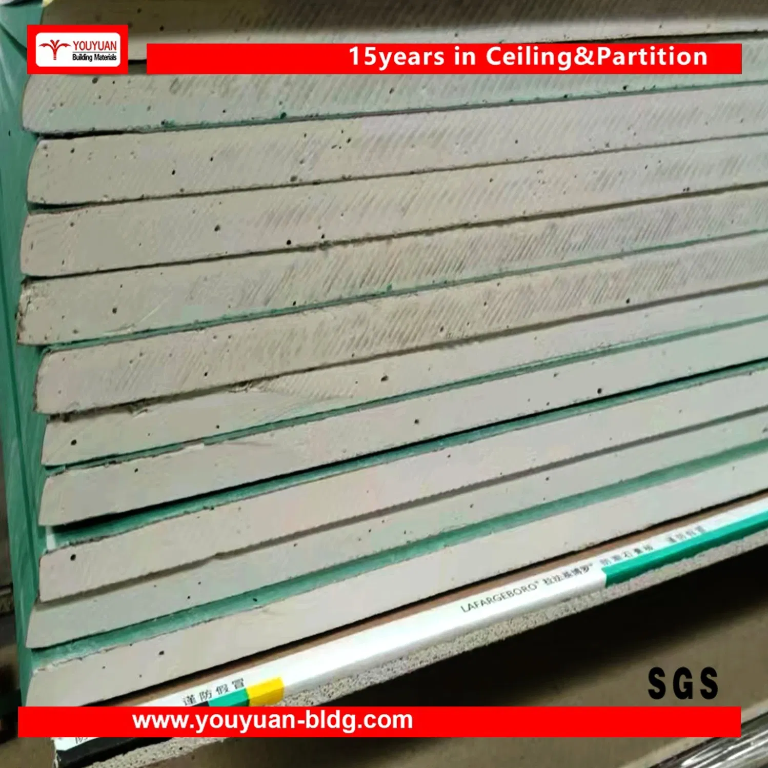 Plaster Board Drywall Partition PVC Gypsum Board Drywall Ceiling for Wholesale