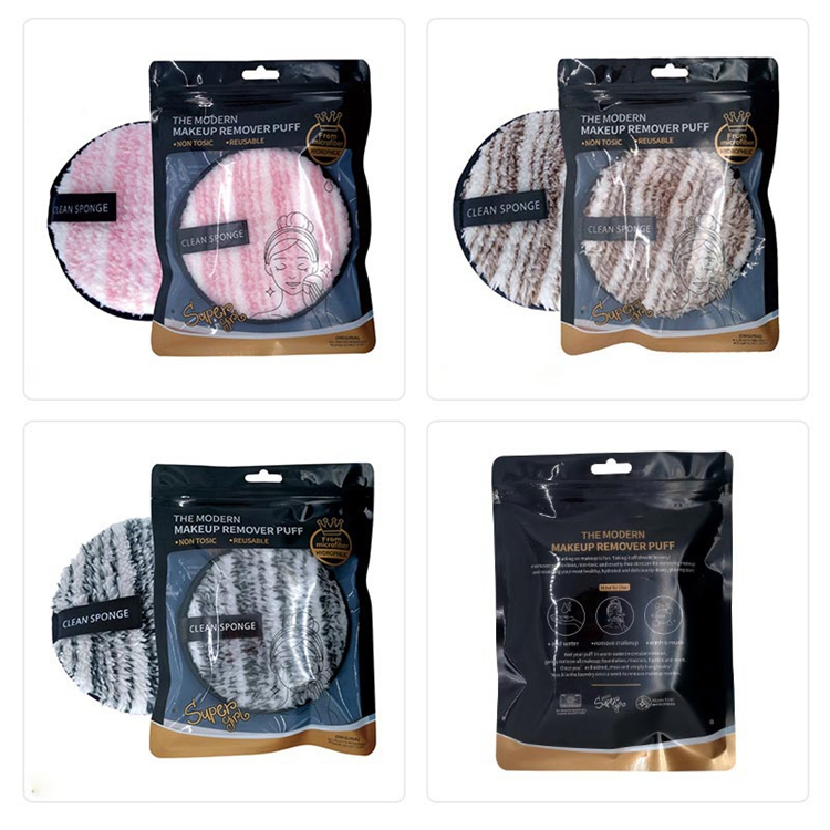 OEM Custom Make up Remover Clean Sponge Face Towel Makeup Remover Cotton Pad Organic Makeup Removing Sponge for Face