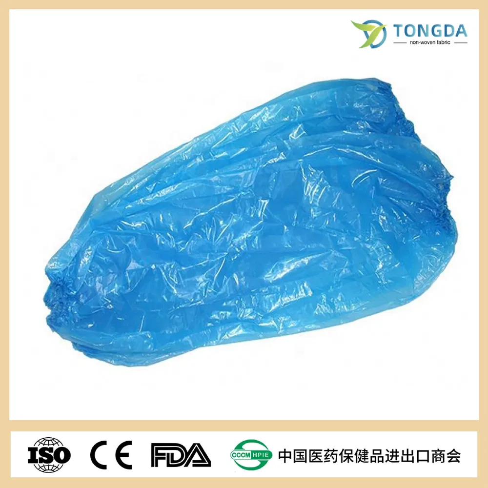 Wholesale machine made Disposable PE Sleeve Cover with Elastic disposable oversleeves
