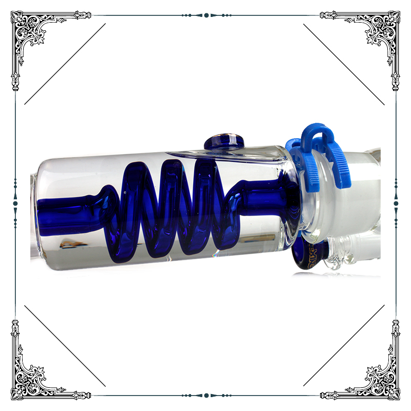 Wholesale 14 Inches Glass Freezable Water Pipes Smoking Pipe Beaker in Stock High Quality