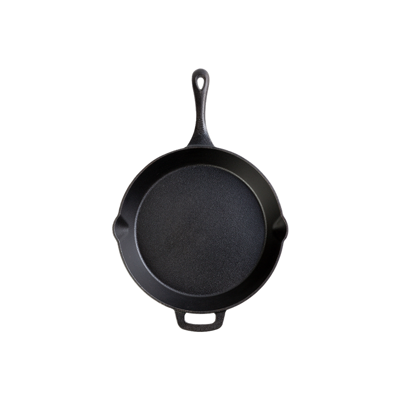 Pre-Seasoned Cast Iron Skillet with Spout