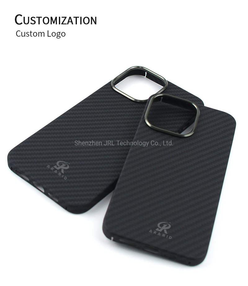 New Carbon Fiber Phone Case for iPhone 13 PRO Anti Fall Aramid Fiber Phone Cases Black