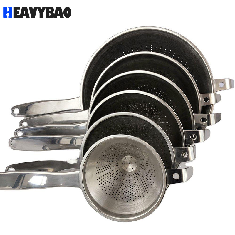 Heavybao Factory Direct Stainless Steel Soup Conical Strainer for Hotel Buffet Restaurant Kitchen