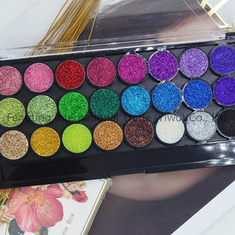 24-Color Glitter Shimmer Eyeshadow Palette Shiny Eye Shadow Powder with High Quality Prepared Specifically for The Party