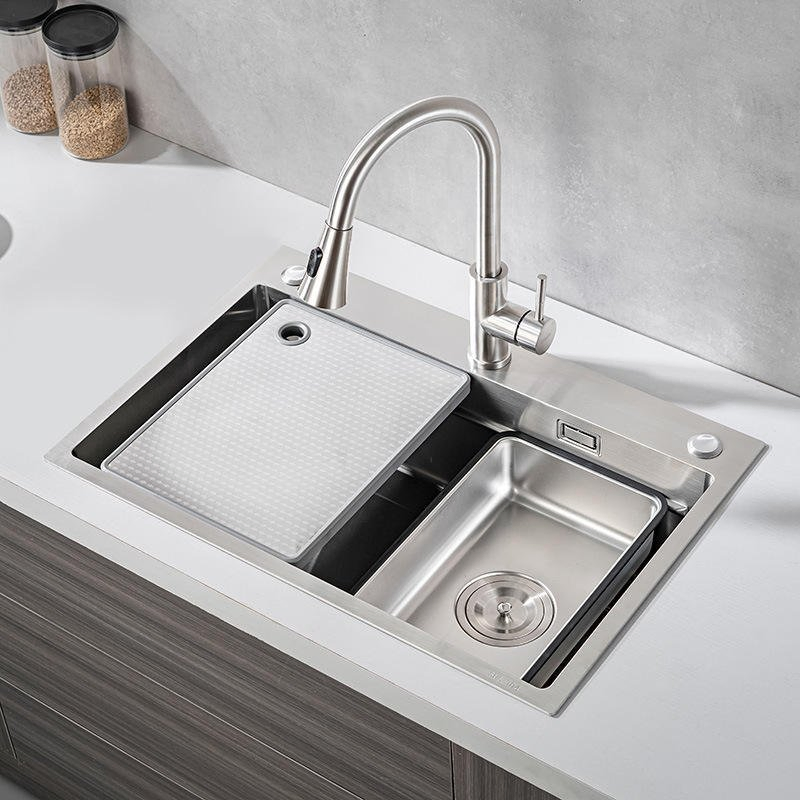 Rectangular Single Basin Nano Treated Stainless Steel Kitchen Sink