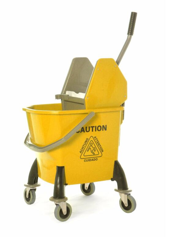High Impact 35 Quart 36L Plastic Mop Bucket Wringer Combo