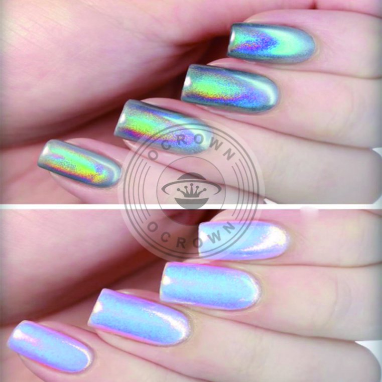 Shiny Laser Rainbow Holographic Mirror Holo Chrome Pigment