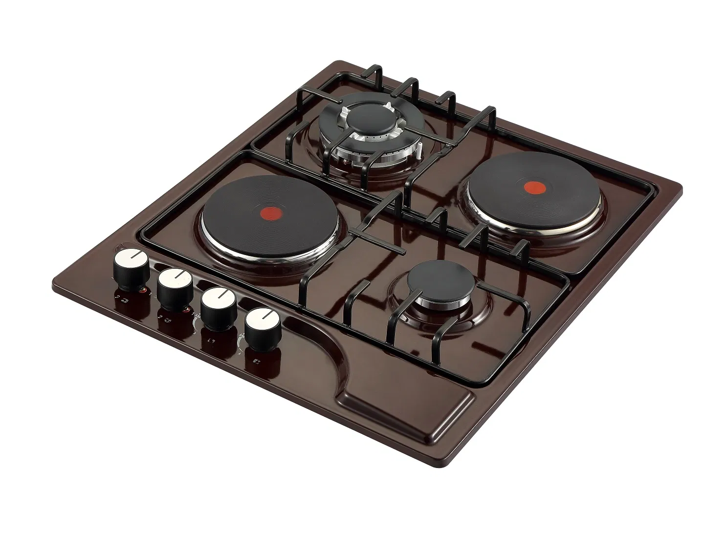 Built in 2 Electrical Ceramic +2 Gas Hob Electric Gas Hob