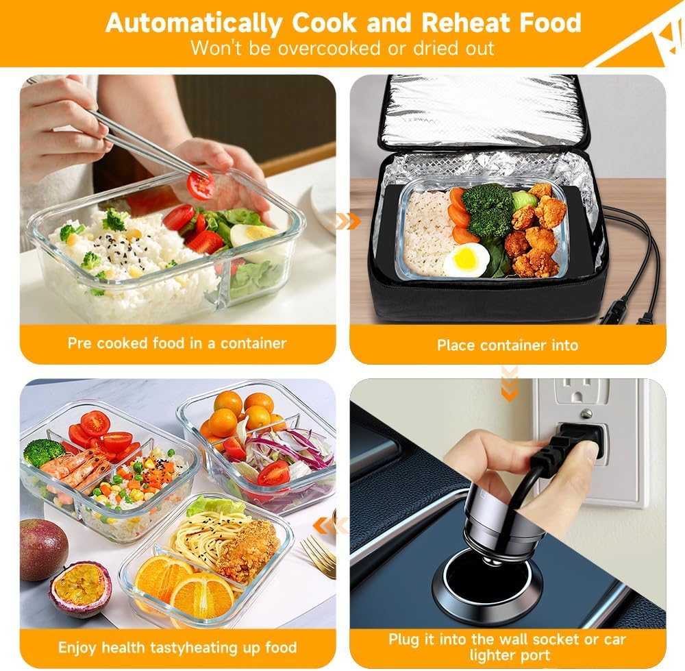Multifunctional Temperature-Controllable Compact Personal Microwave Oven Food Heater 100W